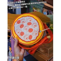 (出清) 香港迪士尼樂園限定 三眼怪 薄餅造型圖案PU皮革斜背包 (BP0029)